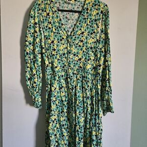 Tajinebanane - For Breastfeeding : Floral Long Sleeve Dress